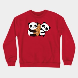 twin panda Crewneck Sweatshirt